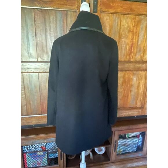 Betsey Johnson Women's Size Small Brushed Wool‎ Drape Coat Black - Picture 4 of 7